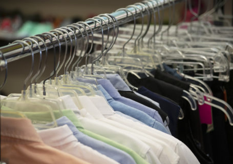 GoodWill Clothing on Store Rack